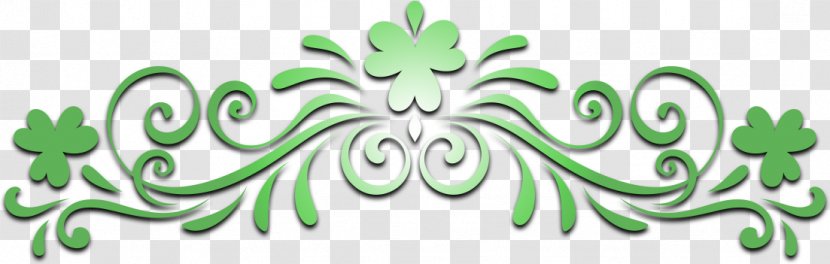 Leaf Logo Green Line Font - Symbol - Lá Fhéile Pádraig Transparent PNG