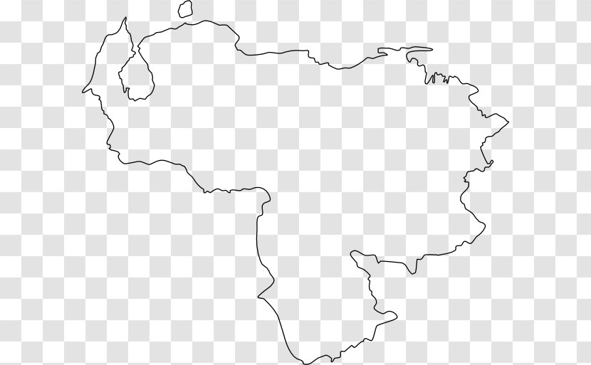 Flag Of Venezuela Map Clip Art - Line Transparent PNG