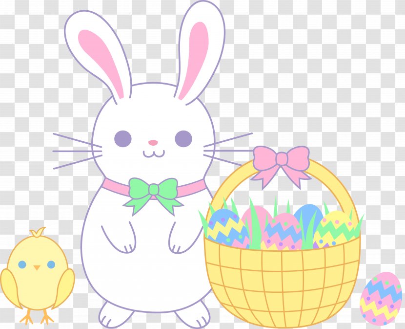 Easter Bunny Egg Rabbit Clip Art - Rabits And Hares Transparent PNG