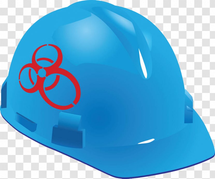 Hard Hat Motorcycle Helmet Bicycle Cap - Personal Protective Equipment - Blue Transparent PNG