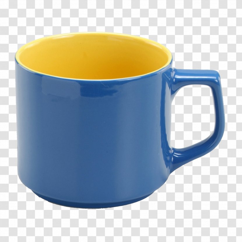 Coffee Cup Plastic Mug Cobalt Blue Transparent PNG