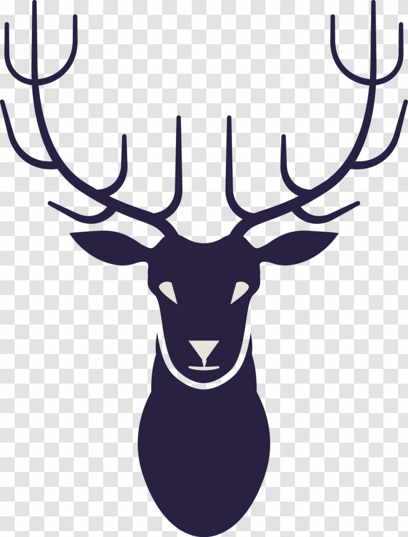 Retro Style Art - Mammal - Flat Deer Transparent PNG