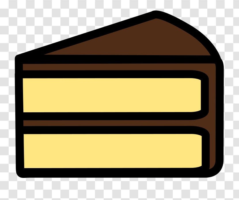Chocolate Cake Frosting & Icing Birthday Clip Art - Yellow - Slice Transparent PNG