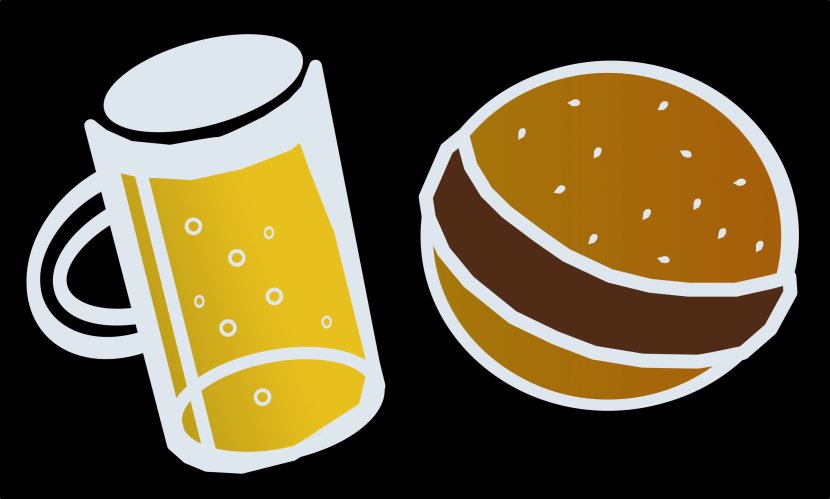 Beer Hamburger Cheeseburger Hot Dog Clip Art - Microsoft Cliparts Transparent PNG