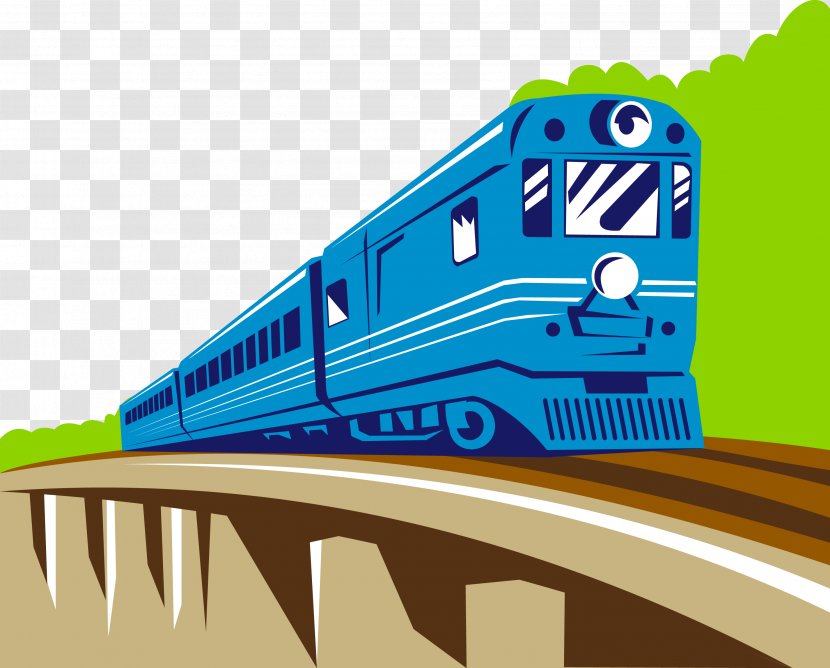 Train Rail Transport Locomotive Illustration - Driving The Transparent PNG