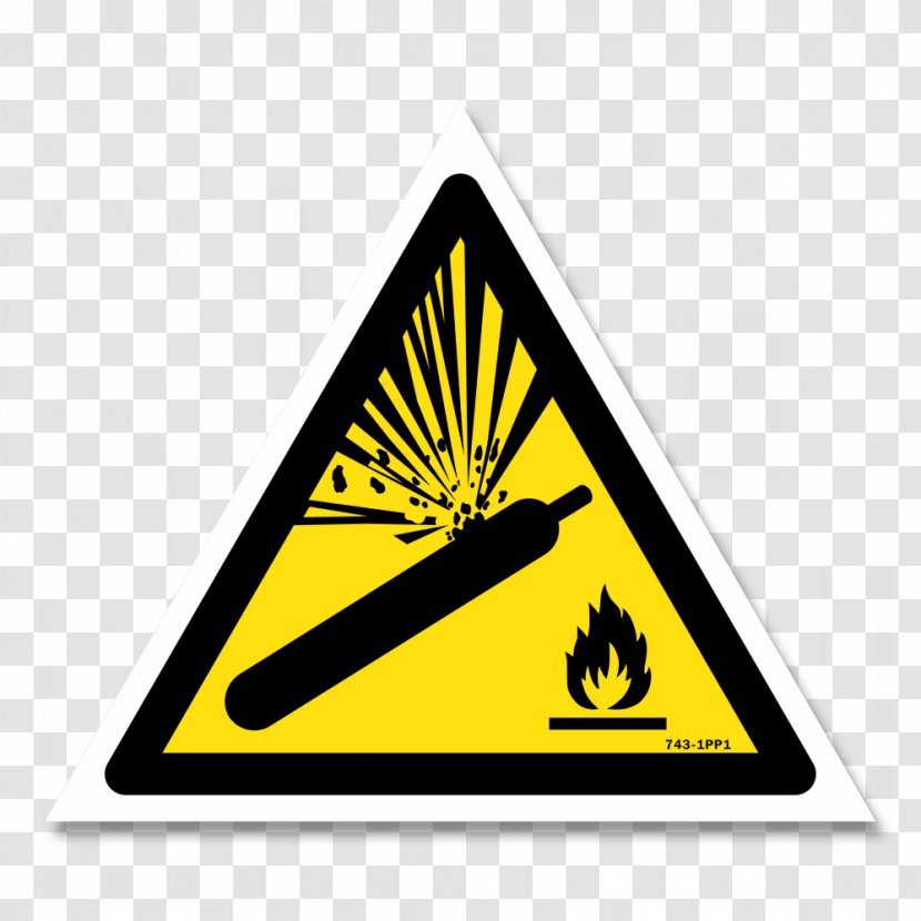 Hazard Symbol Risk Safety Gas Cylinder - Pressure - Explosion Transparent PNG