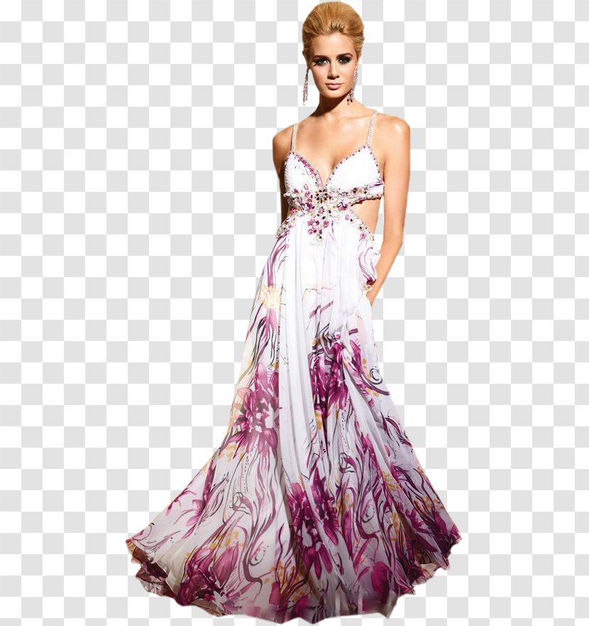 Evening Gown Dress Prom Formal Wear - Neck Transparent PNG