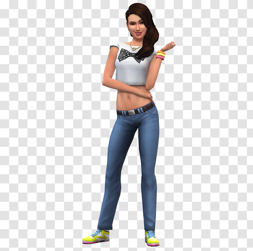Becky G The Sims 3 4: Get To Work Mobile City Living - Jeans - 4 Transparent PNG