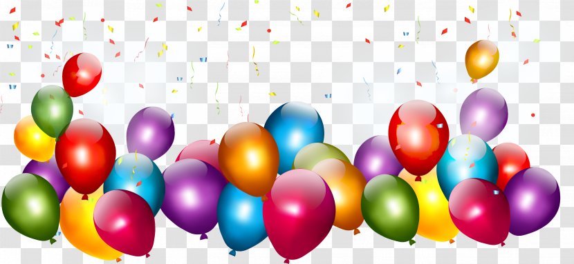 Balloon Banner Clip Art - Colorful Transparent PNG