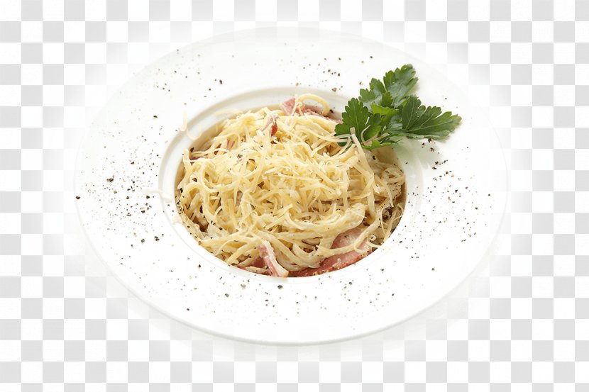Carbonara Spaghetti Aglio E Olio Alla Puttanesca Alle Vongole Al Dente - Capellini - Bacon Transparent PNG