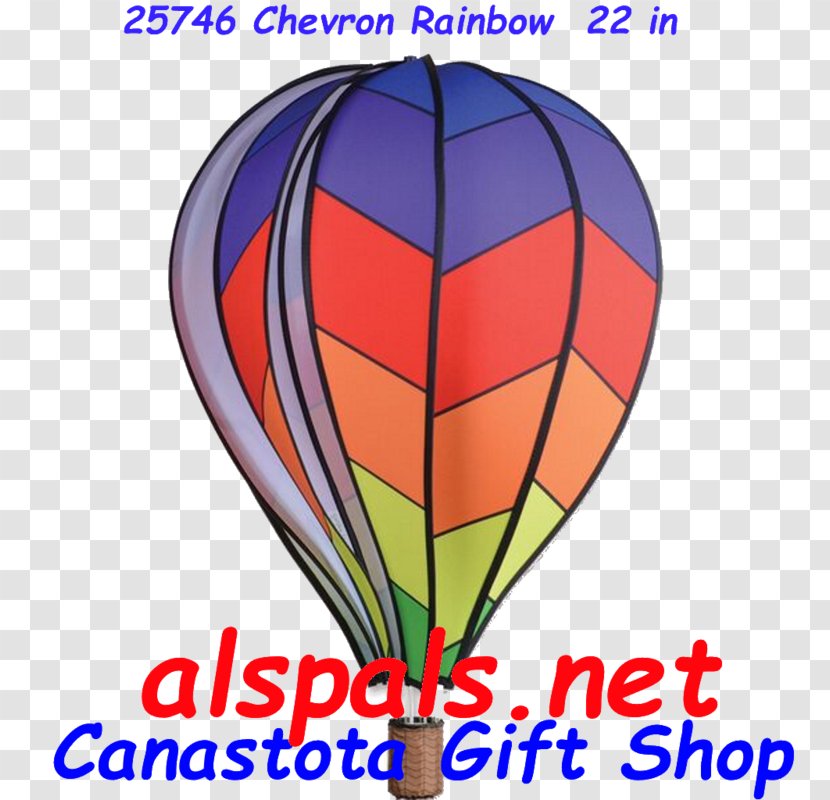 Hot Air Balloon American Tourister Bon Delta Lines - Kite - Rainbow Transparent PNG