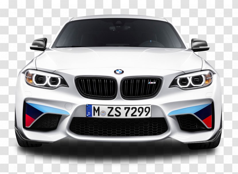 Car BMW Mercedes-Benz Clip Art - Bmw M3 - White M2 Coupe Front View Transparent PNG