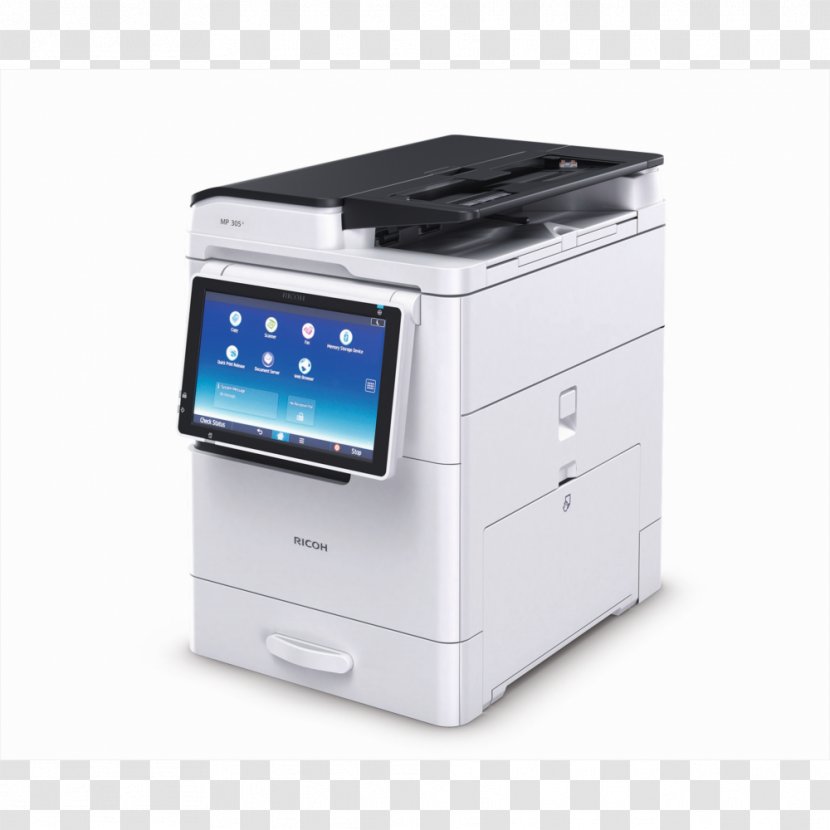 Ricoh MP 305+SPF Multi-function Printer Photocopier Gestetner - Image Scanner Transparent PNG