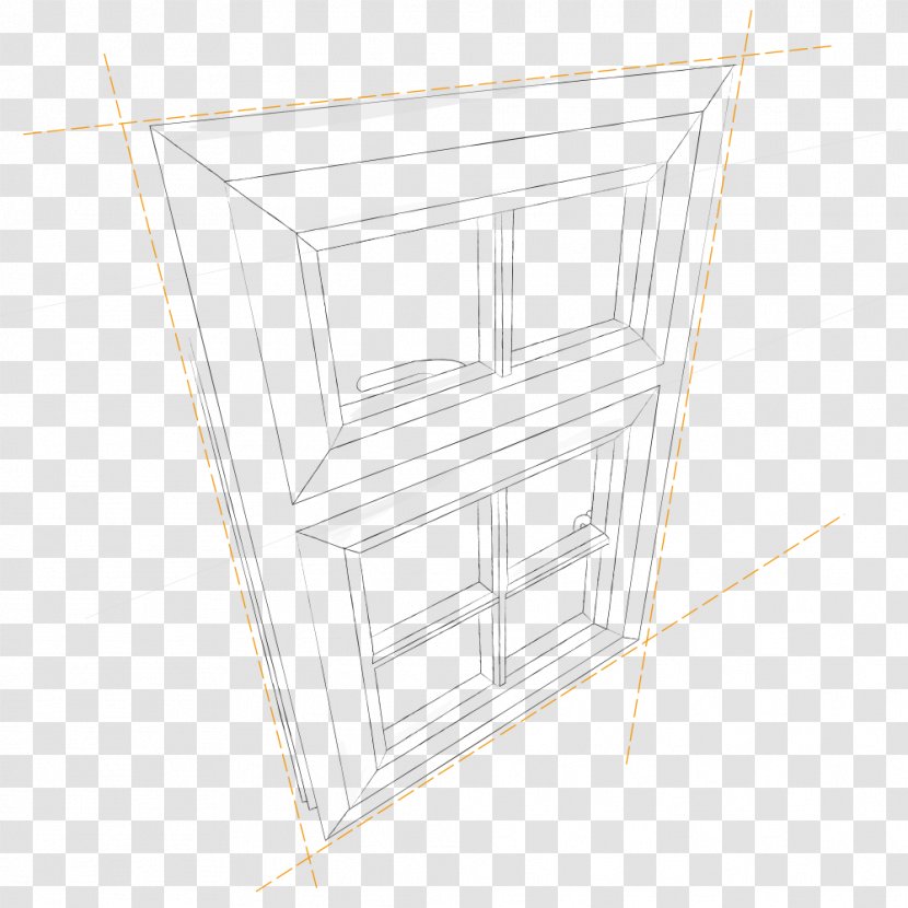 Wood Line Angle Sketch - Window Transparent PNG