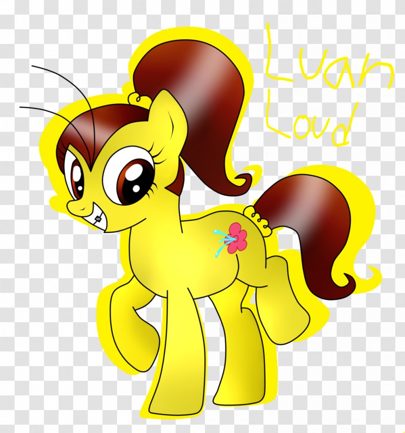 Pony Luan Loud Pinkie Pie Lincoln Horse - Yellow Transparent PNG