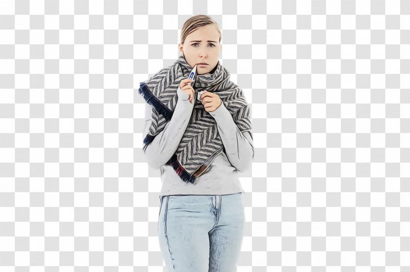 Clothing Scarf White Stole Outerwear Transparent PNG