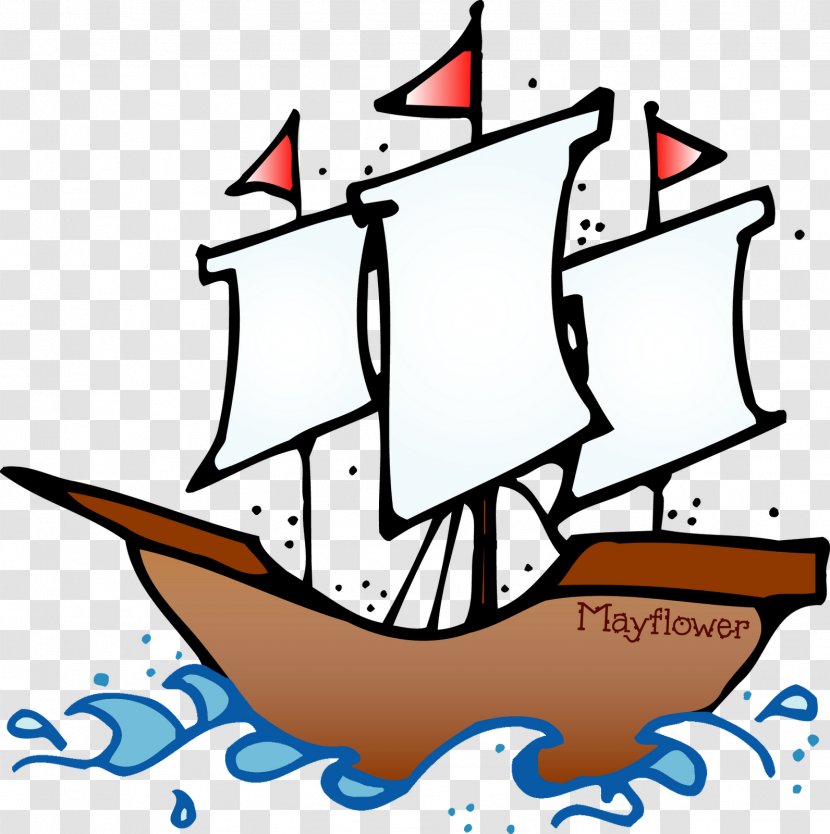 Mayflower Pilgrims Clip Art - Watercraft - Flag Cliparts Transparent PNG