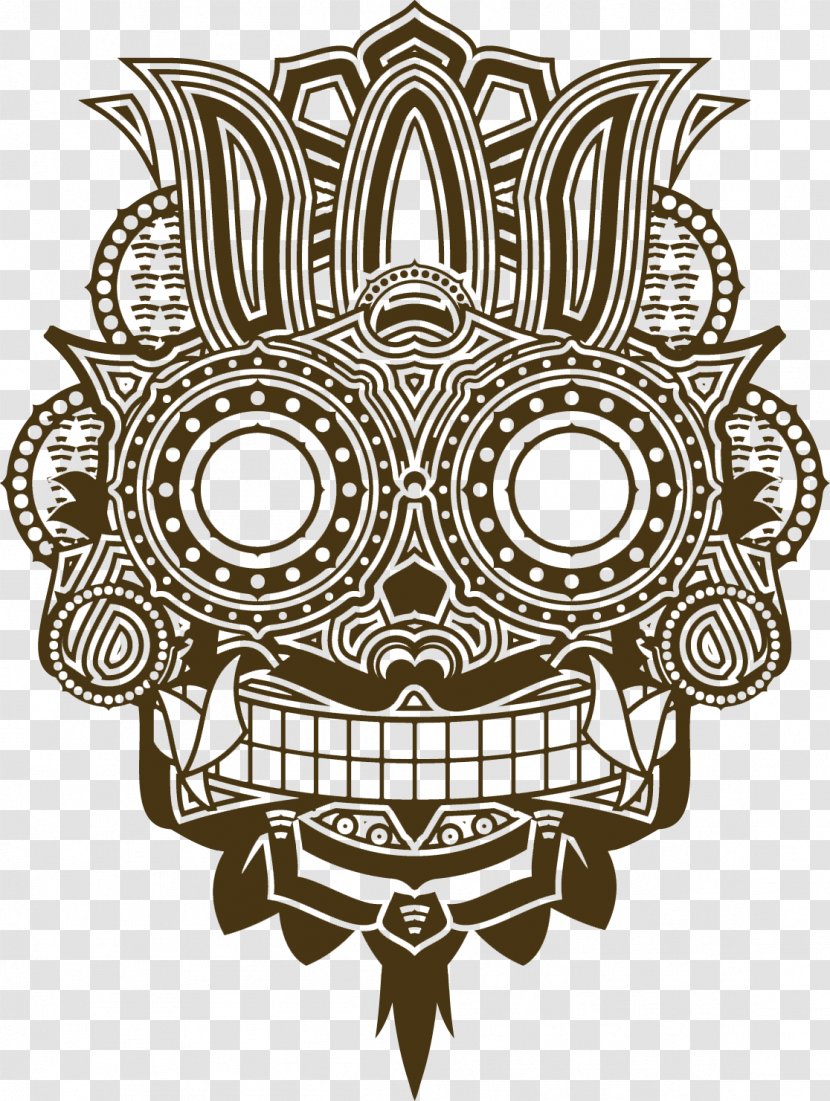 Bali T-shirt Barong Mask Art - Fictional Character Transparent PNG