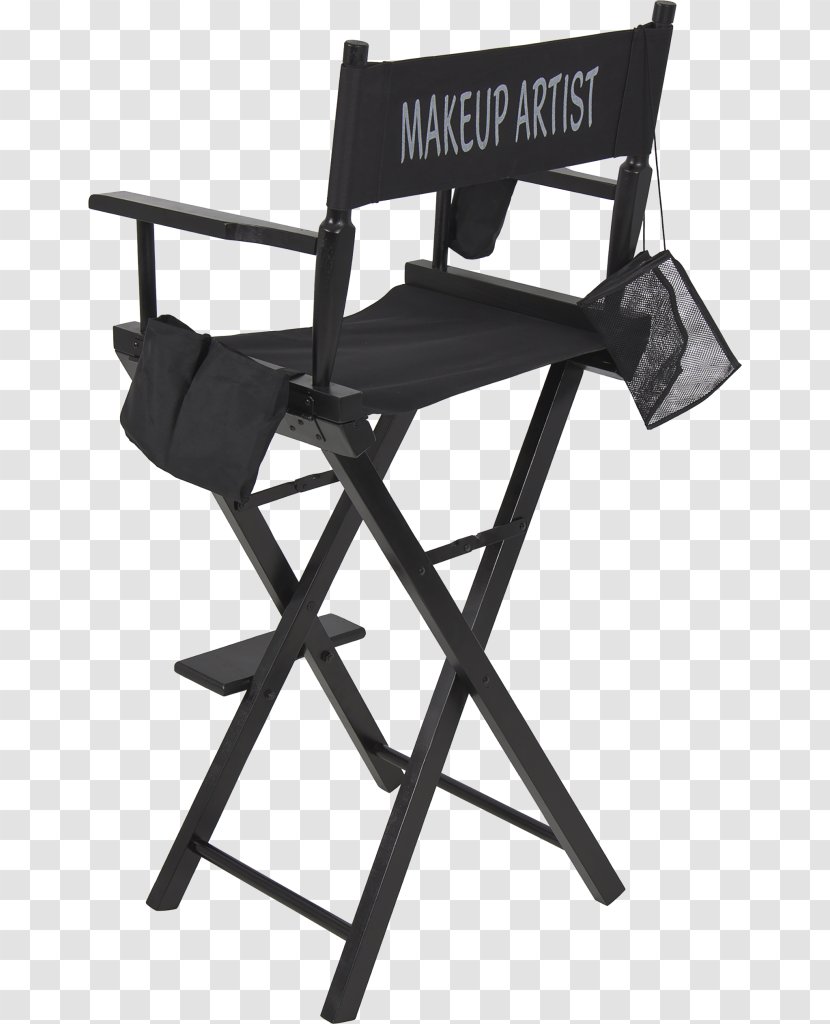 Make-up Artist Director's Chair Cosmetics Folding - Stool Transparent PNG