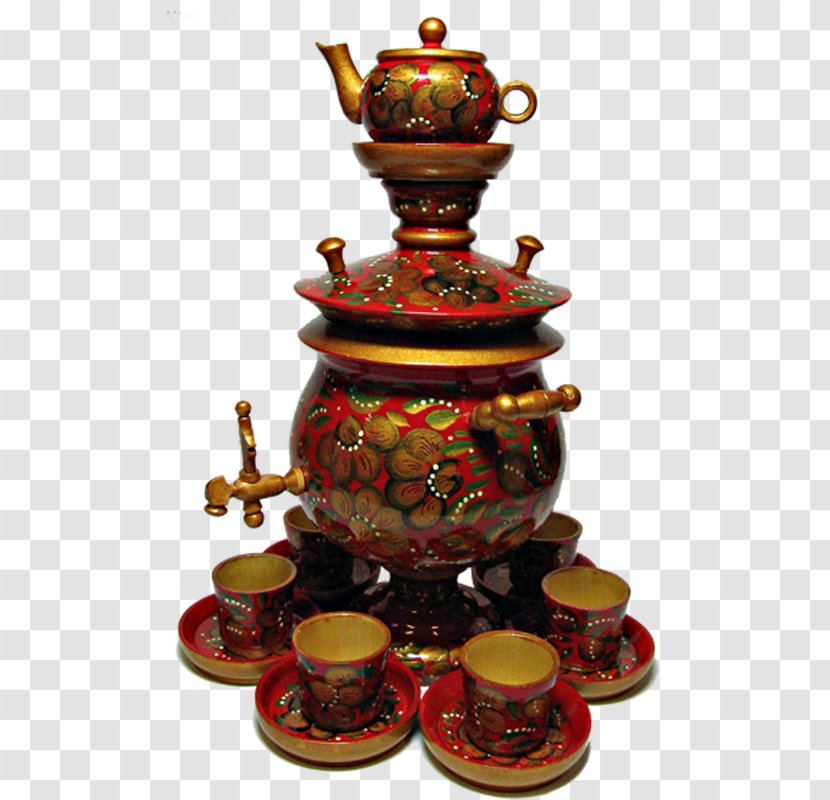 Russian Cuisine Tea Culture Samovar Teapot - Drink Transparent PNG