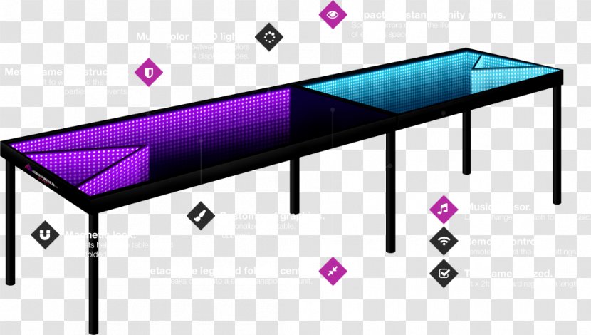 Table Beer Pong Ping Furniture - Air Hockey Transparent PNG