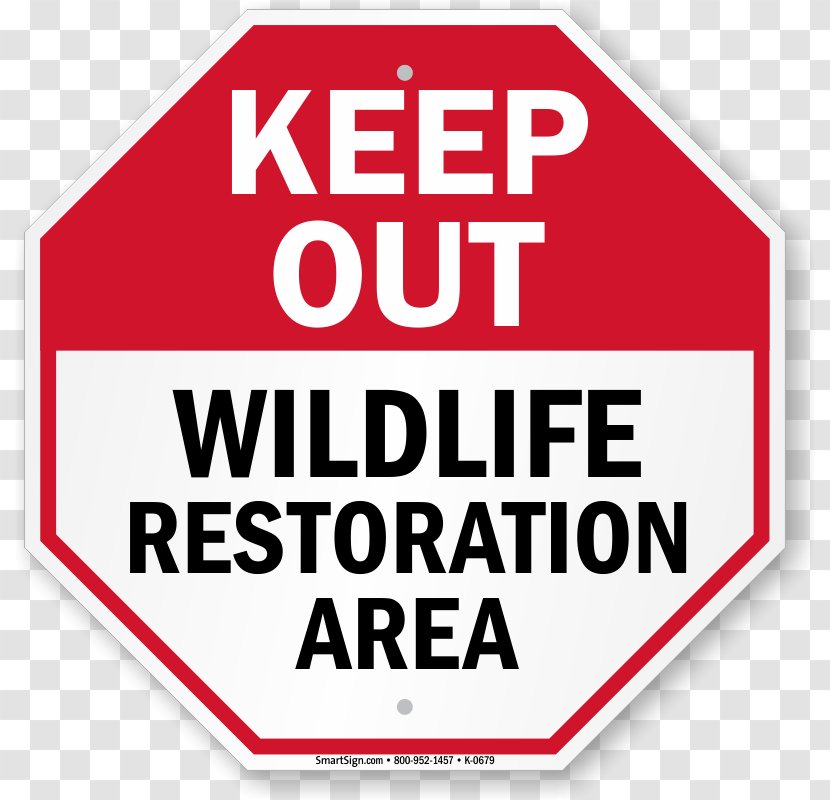 Sign Door Hanger Logo Wildlife Brand - Conservation - Keep Out Transparent PNG