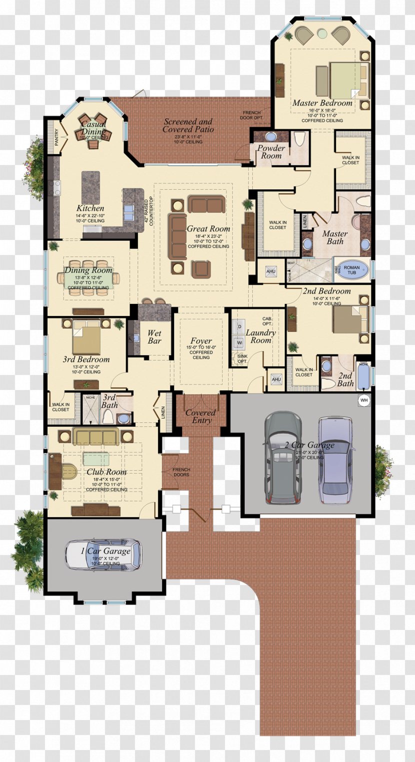 Floor Plan Naples House Real Estate Property Transparent PNG