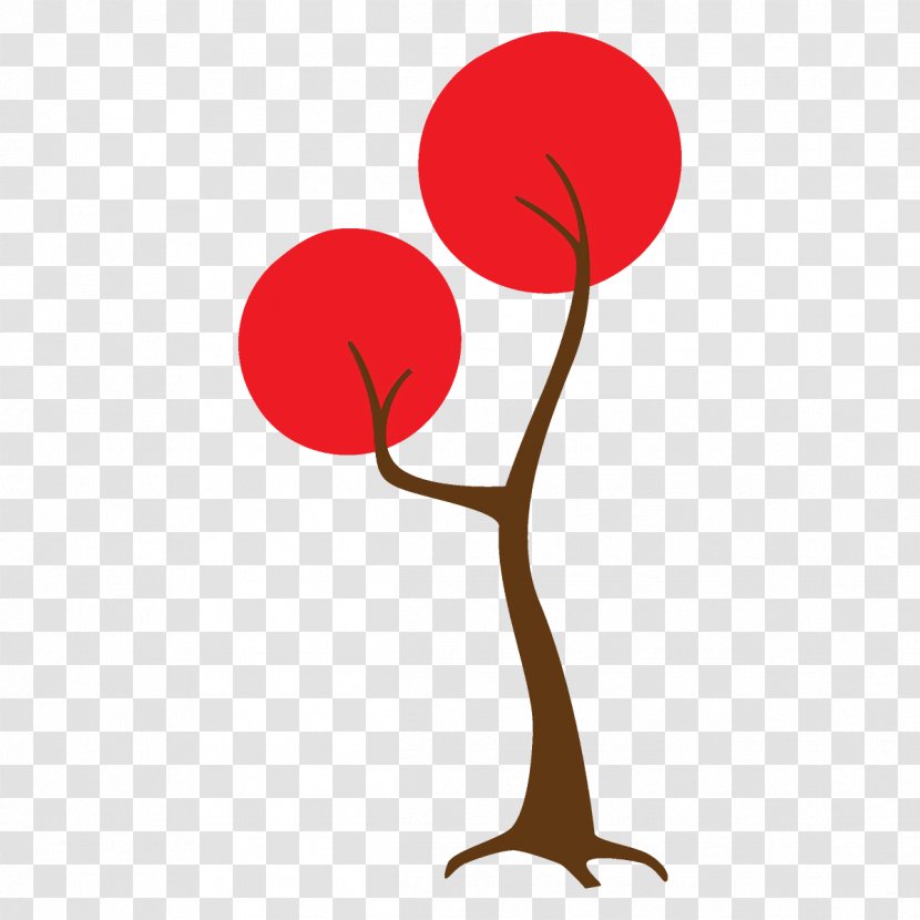 Red Tree Clip Art Plant Stem Transparent PNG
