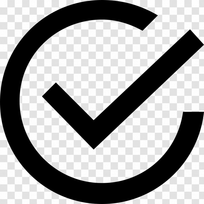 Check Mark Symbol - Monochrome Photography Transparent PNG