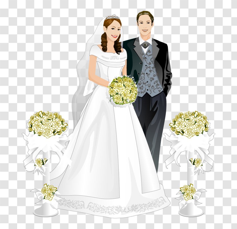 Wedding Invitation Marriage Picture Frame Photography - Flower - Married Couples Transparent PNG