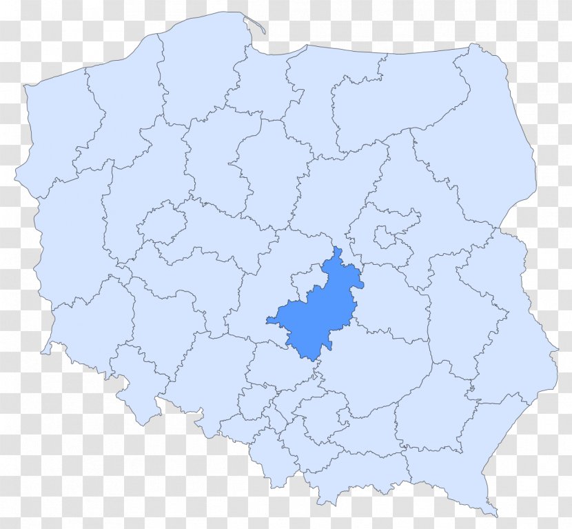 Piotrków Trybunalski Skierniewice Bełchatów County Powiat Electoral District 10 Of The Polish Sejm - Area - Map Transparent PNG