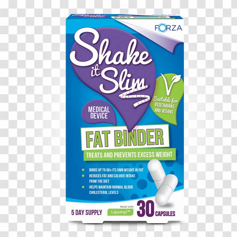 Forza Shake It Slim Fat Binder Brand Font Lipid Capsule - Water Transparent PNG