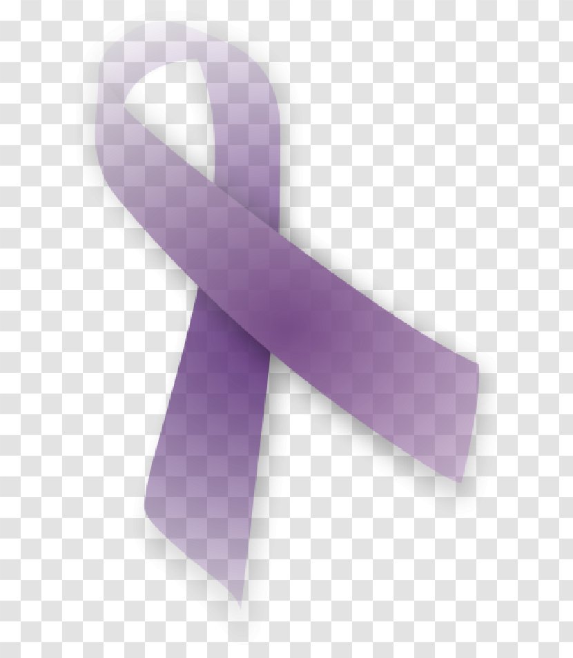 Awareness Ribbon Domestic Violence Purple - Silhouette Transparent PNG