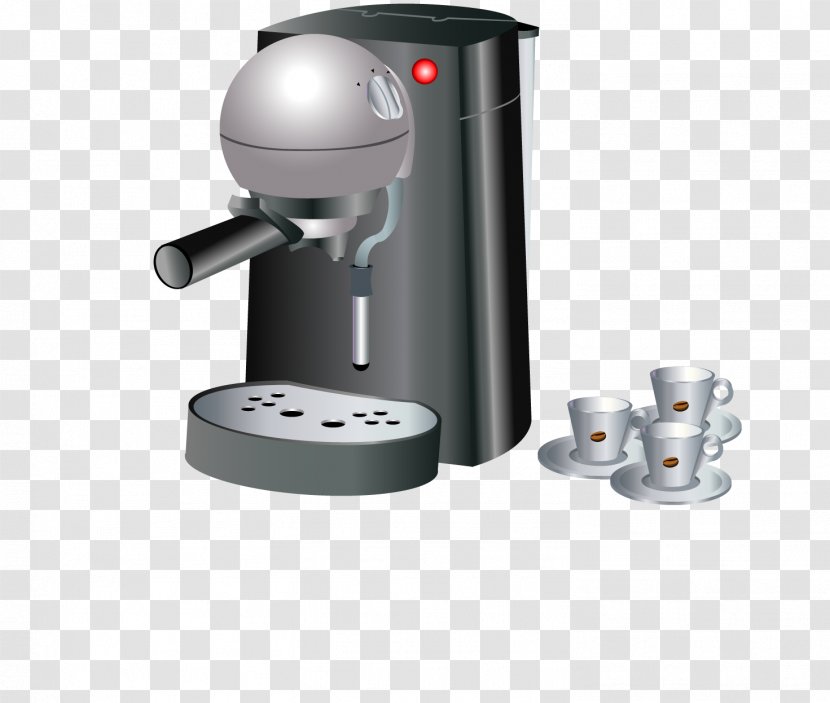 Paper Office Clip Art - Vending Machines - Black Cartoon Coffee Transparent PNG