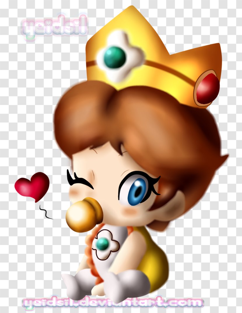 Princess Daisy Peach Mario & Luigi: Dream Team Fan Art - Silhouette Transparent PNG