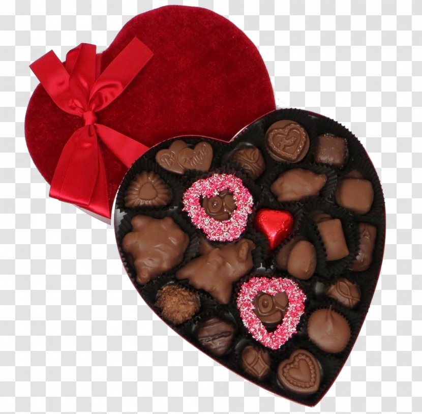 Chocolate Truffle Heart Valentine's Day Dark Transparent PNG