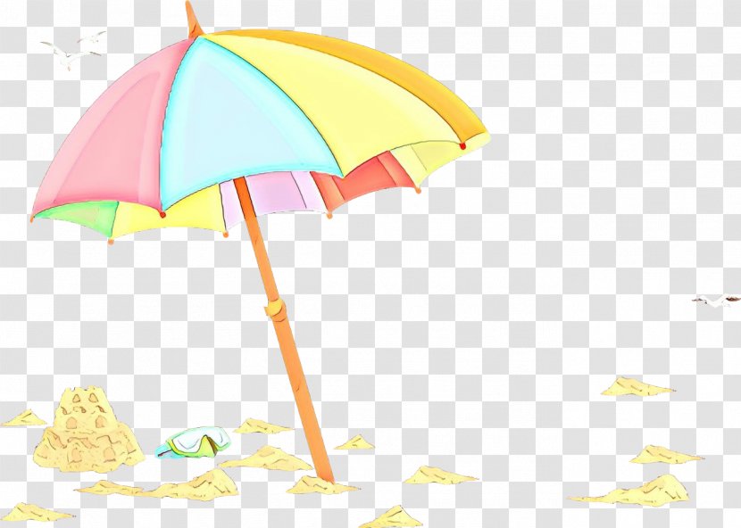 Umbrella Cartoon - Yellow - Meteorological Phenomenon Transparent PNG