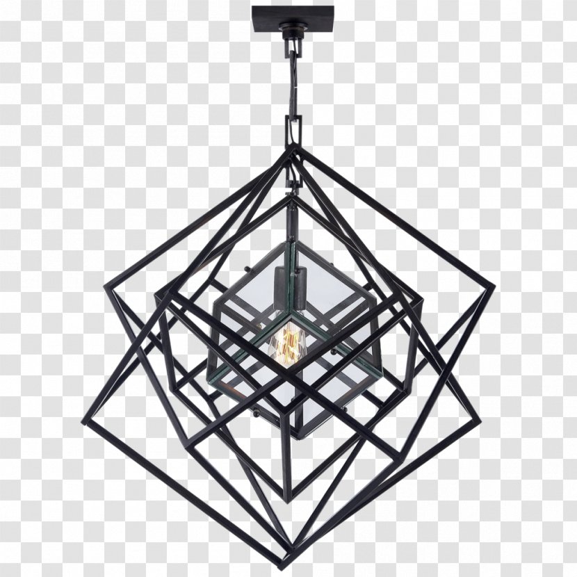 Chandelier Cubism Interior Design Services Light Fixture Lighting - Pattern Transparent PNG