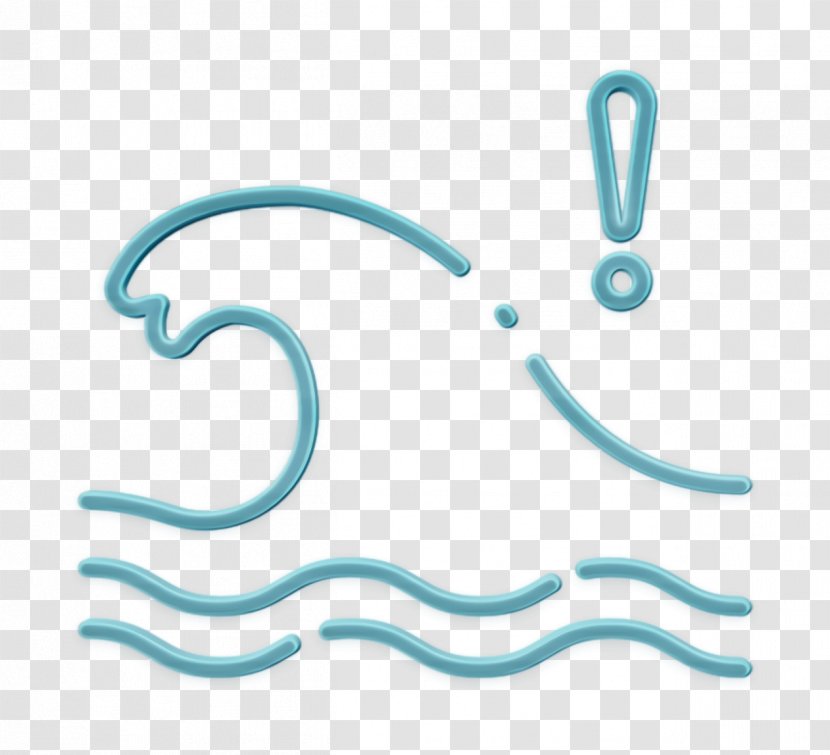 Disaster Icon Earthquake Flood - Logo Turquoise Transparent PNG