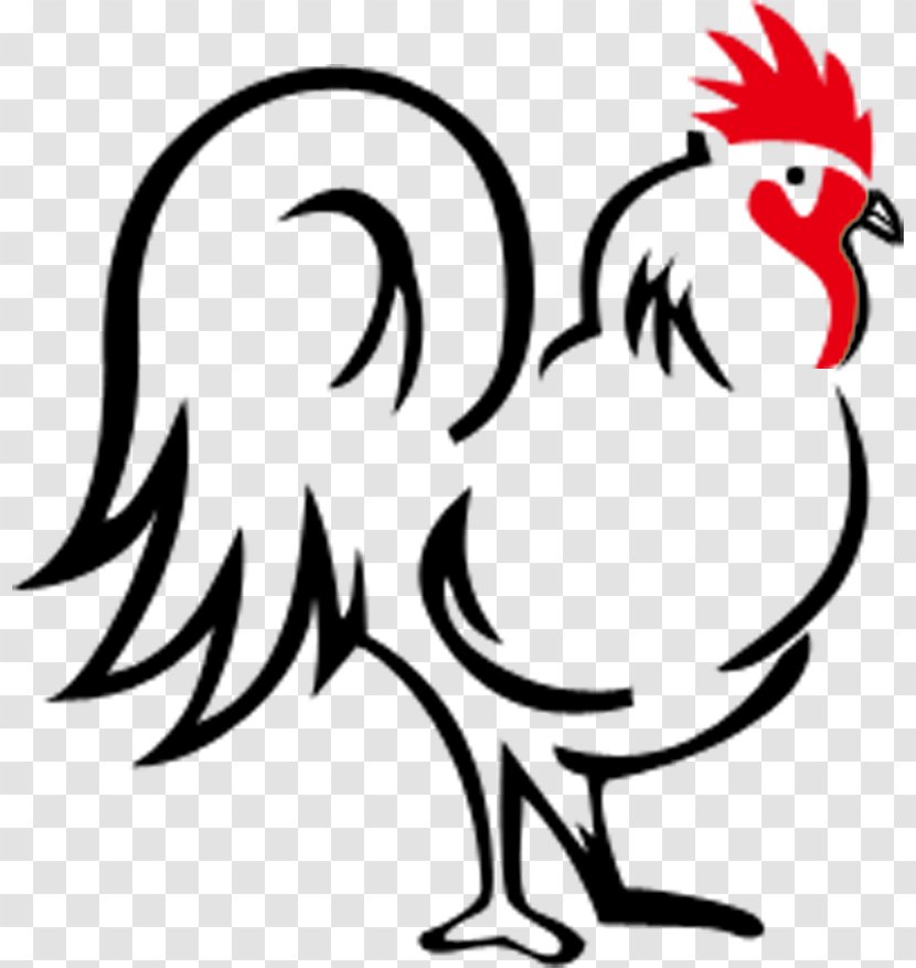 Rooster White-faced Black Spanish Cartoon Clip Art - Galliformes - Chicken Transparent PNG