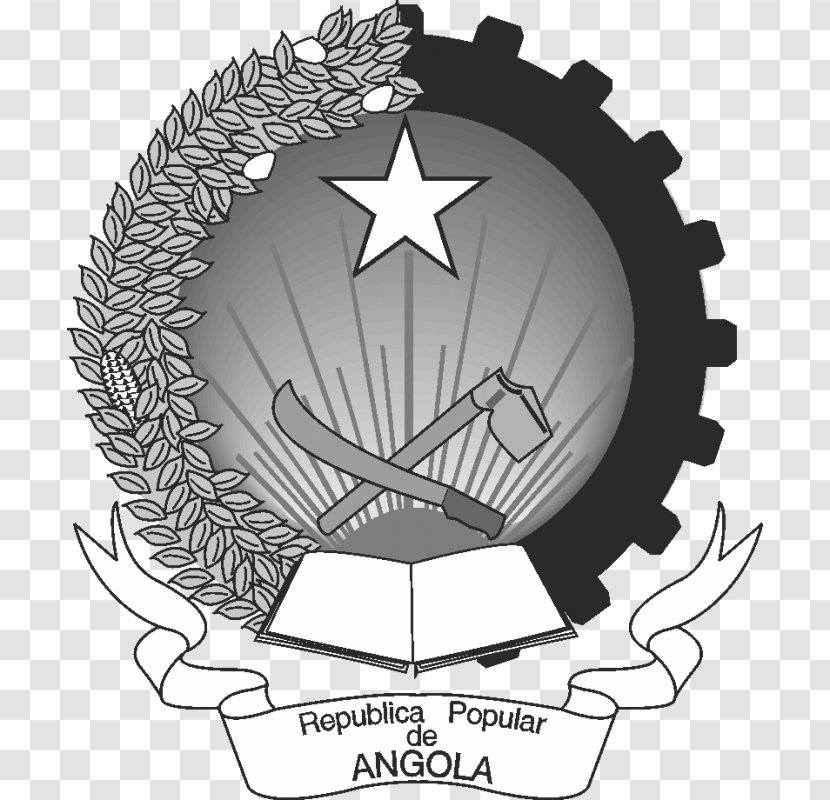Logo Clock Sticker Gear - Emblem Of Angola Transparent PNG