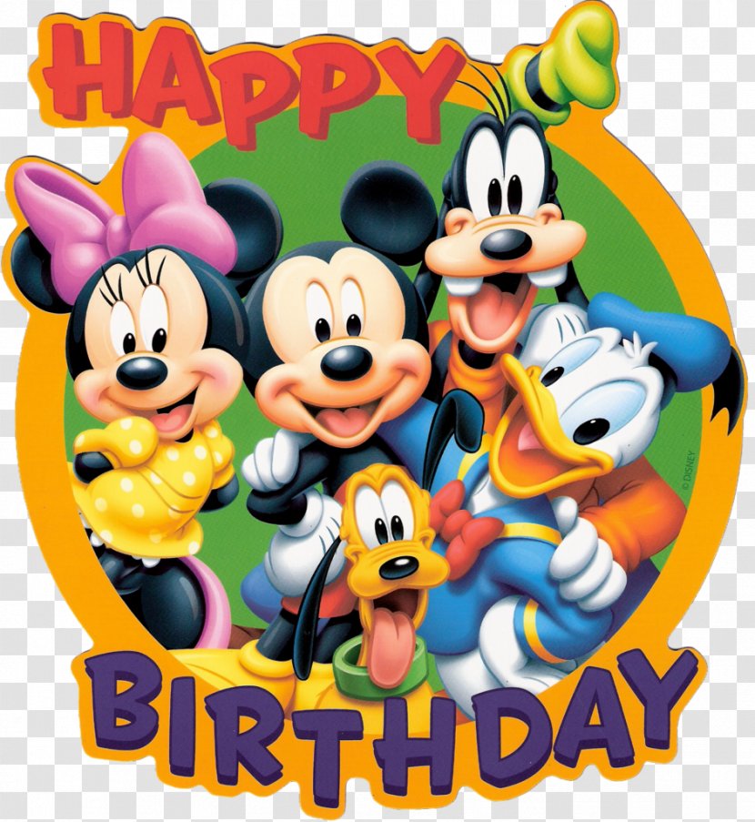 Mickey Mouse Birthday Cake Cartoon - Disney Bday Cliparts Transparent PNG