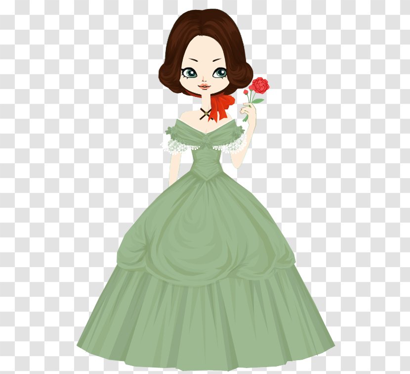 Paper Doll Drawing Illustration Ball-jointed - Gown Transparent PNG