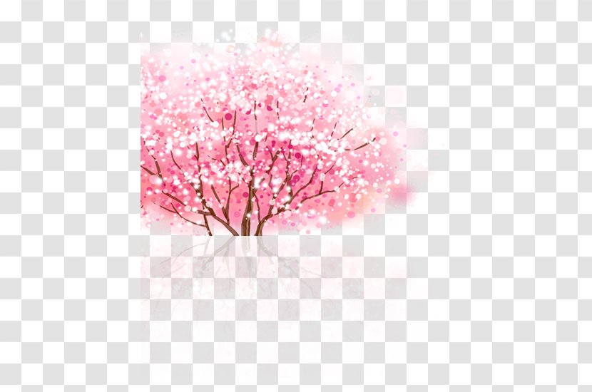 Cherry Blossom Cerasus - Computer Graphics - Fresh And Beautiful Tree Transparent PNG