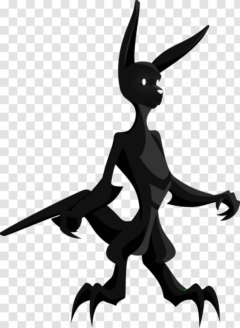 Silhouette Character Fiction Clip Art - Tail - Aku Transparent PNG
