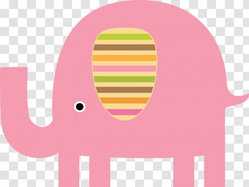 Elephant Background - Pink Transparent PNG