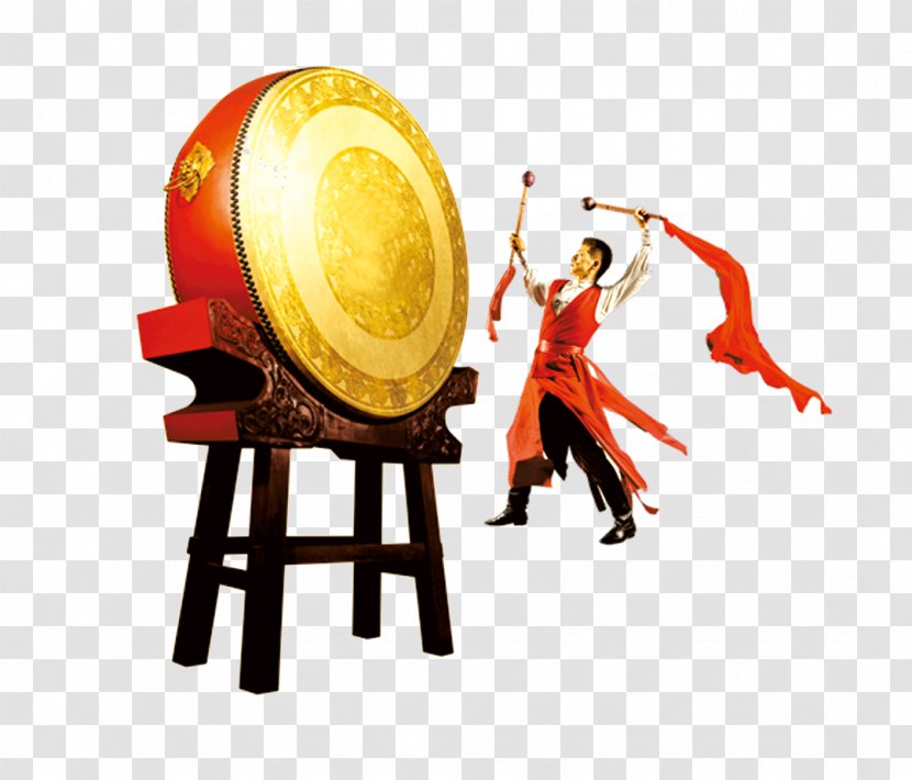 China Drum Download - Flower - Drums Transparent PNG