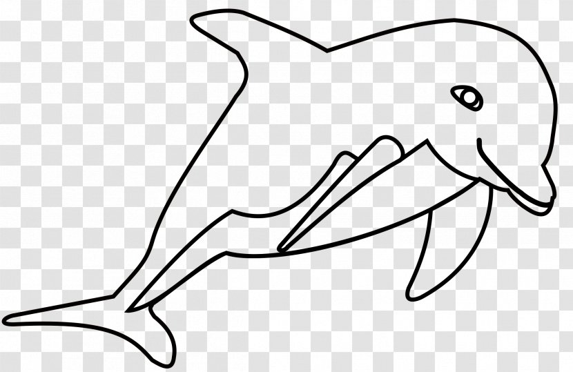 Common Bottlenose Dolphin Oceanic Clip Art - White Transparent PNG