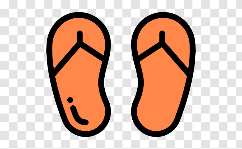 Shoe Flip-flops Sandal Clip Art - Orange Transparent PNG