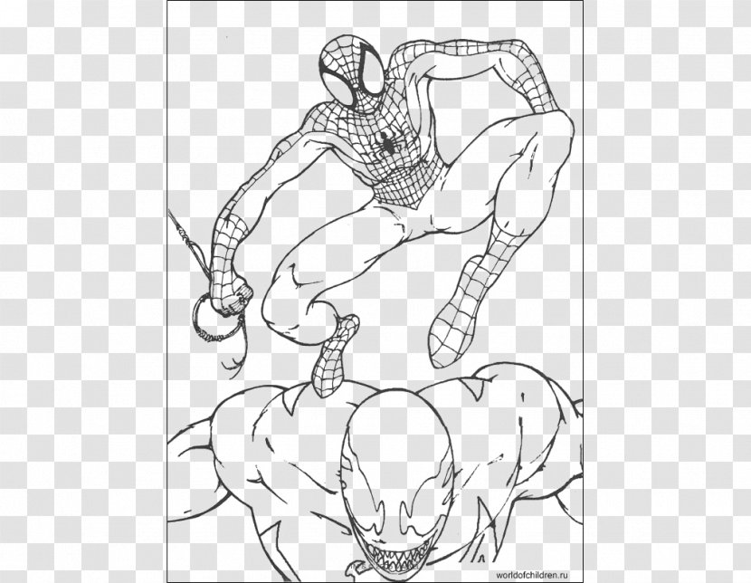 Spider-Man Green Goblin Venom Coloring Book Sandman - Tree - Hombre Araña Transparent PNG